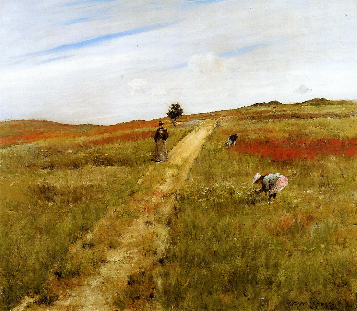 Shinnecock Hills (Shinnecock Hills Autumn) (1893) - William Merritt Chase Tablo
