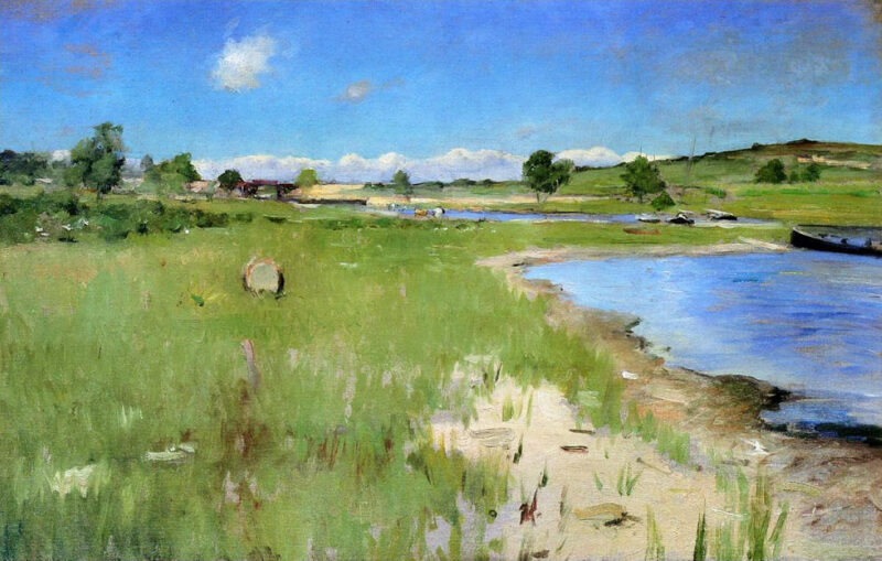 Shinnecock Hills from Canoe Place, Long Island - William Merritt Chase Tablo