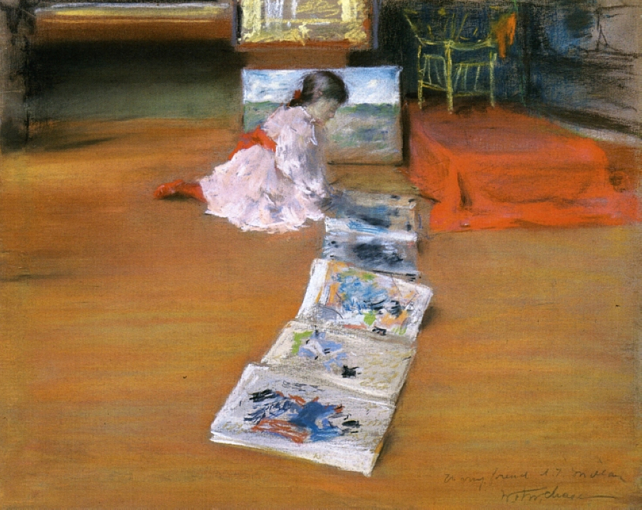 Shinnecock Interior Studio (1892) – William Merritt Chase Tablo