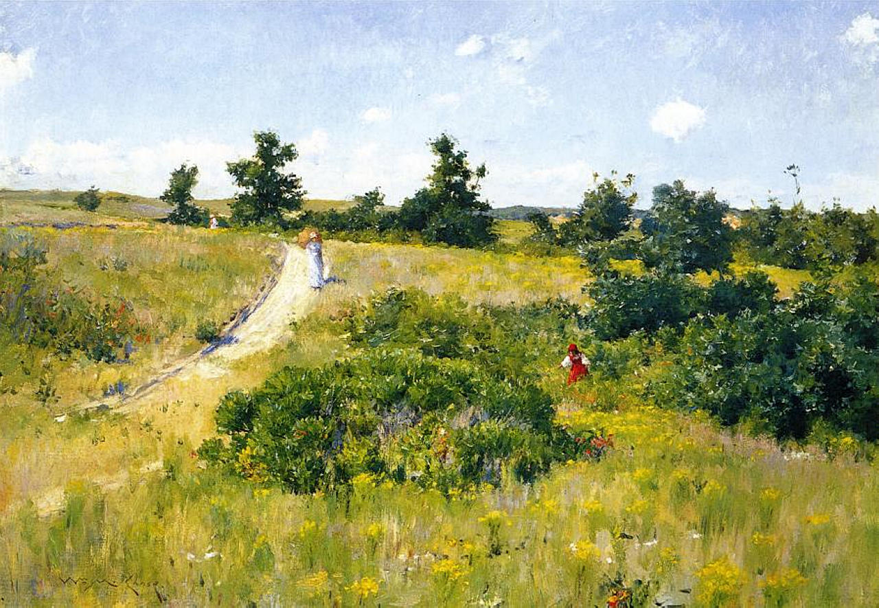 Shinnecock Landscape with Figures (1895) – William Merritt Chase Tablo