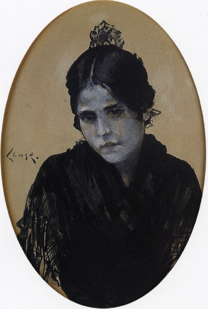 Spanish Girl (1886) - William Merritt Chase Tablo