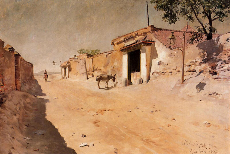 Spanish Village (1882) - William Merritt Chase Tablo