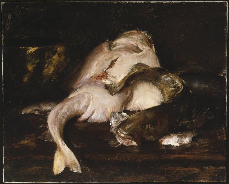 Still Life, Fish (1912) – William Merritt Chase Tablo