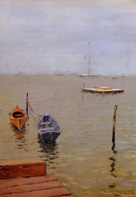Stormy Day Bath Beach (1888) - William Merritt Chase Tablo