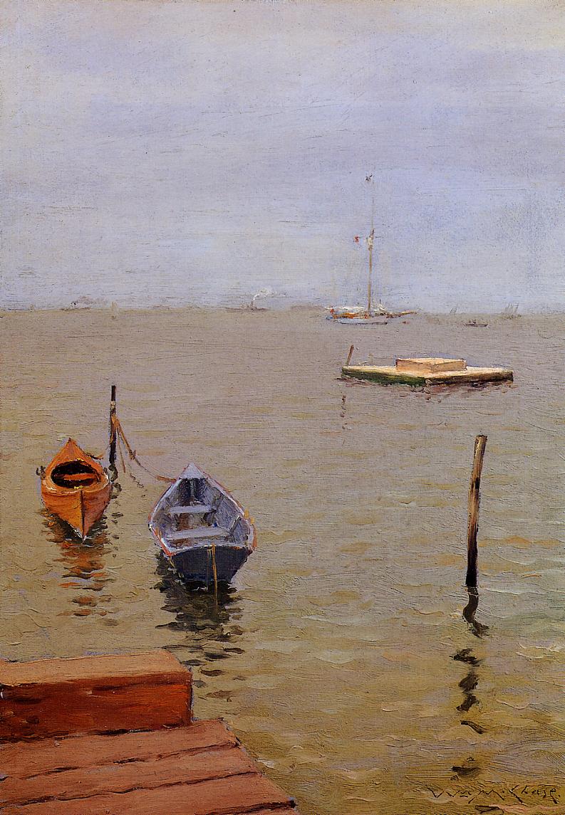 Stormy Day Bath Beach (1888) - William Merritt Chase Tablo
