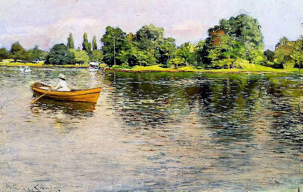 Summertime (Pulling for Shore) (1886) - William Merritt Chase Tablo
