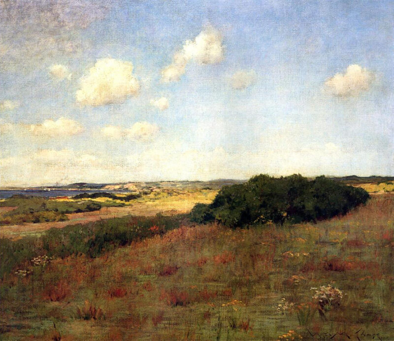 Sunlight and Shadow, Shinnecock Hills (1895) - William Merritt Chase Tablo