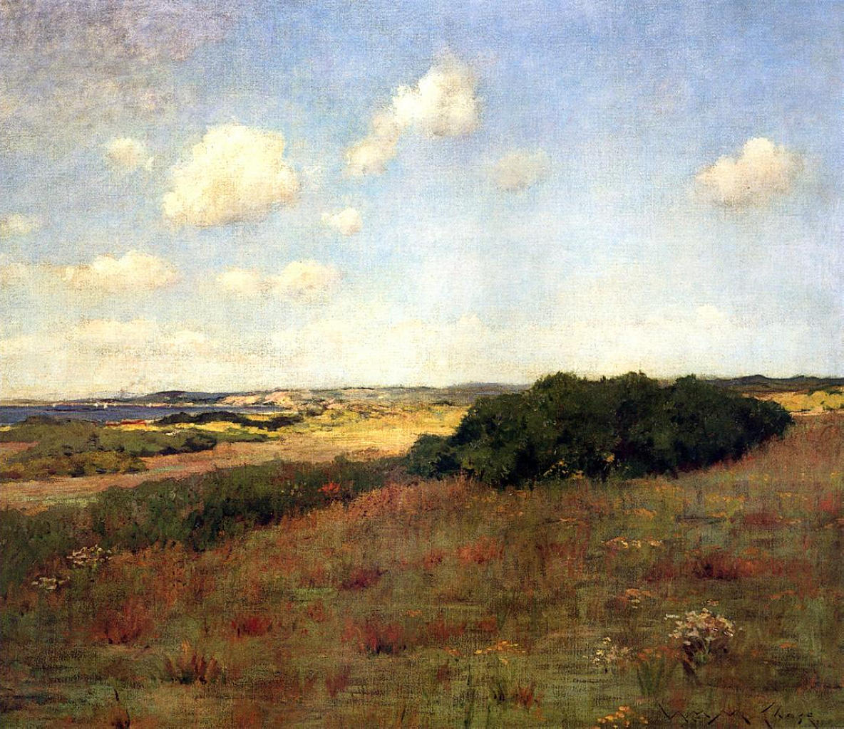 Sunlight and Shadow, Shinnecock Hills (1895) - William Merritt Chase Tablo