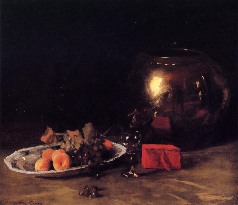 The Big Brass Bowl (1898) – William Merritt Chase Tablo