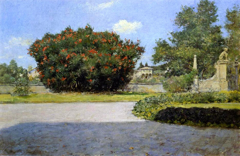 The Big Oleander (1907) - William Merritt Chase Tablo