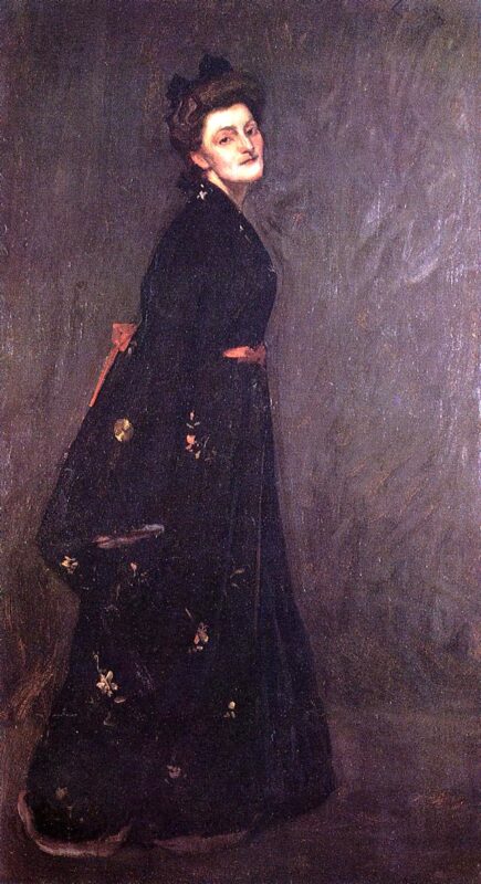 The Black Kimono - William Merritt Chase Tablo