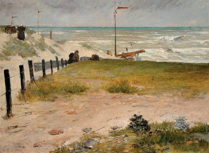 The Coast of Holland (1884) - William Merritt Chase Tablo