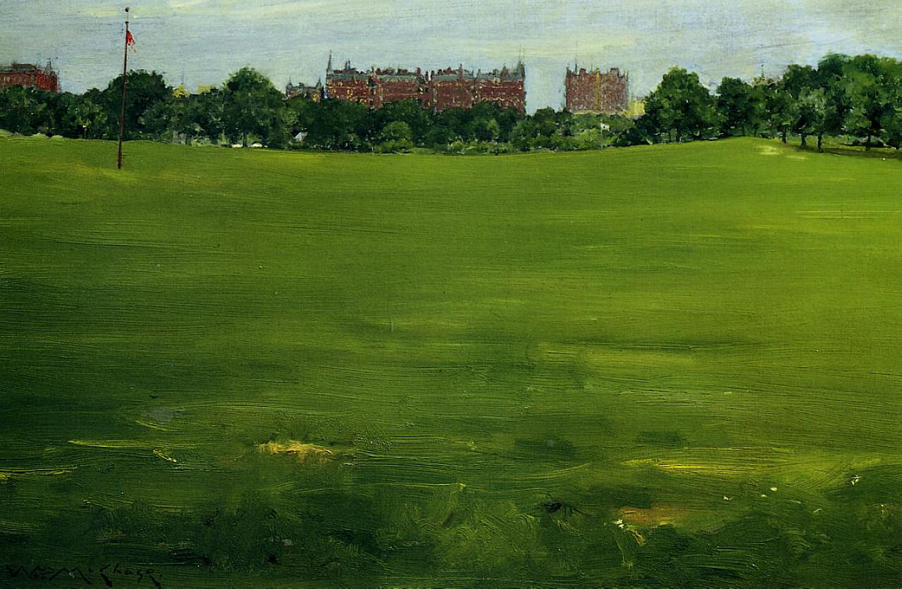 The Common, Central Park (1889) - William Merritt Chase Tablo