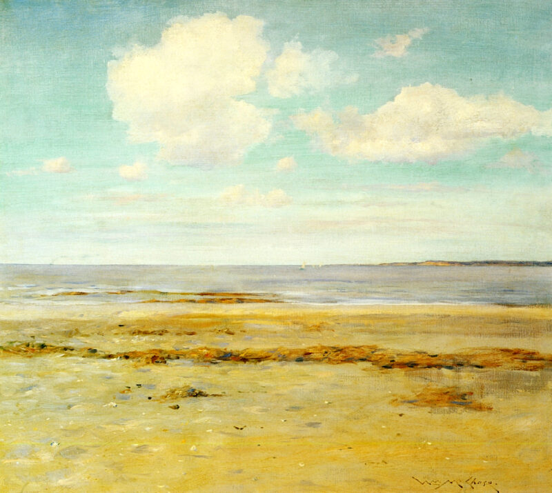 The Deserted Beach (1902) - William Merritt Chase Tablo