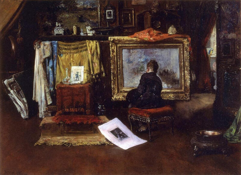 The Inner Studio, Tenth Street (1882) – William Merritt Chase Tablo