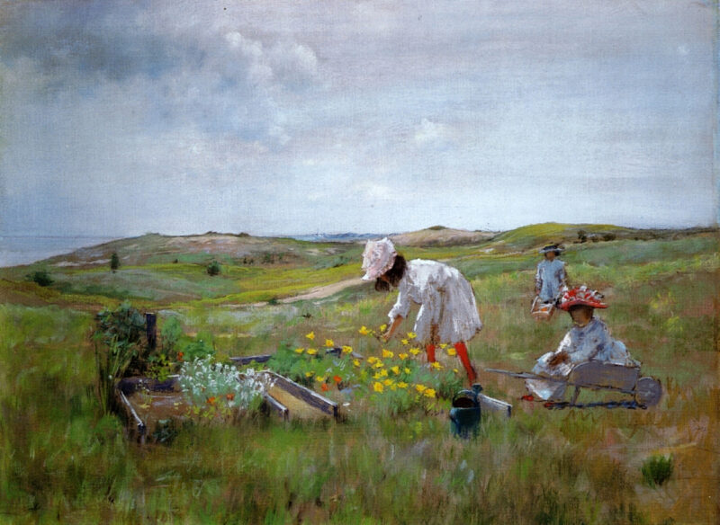 The Little Garden (1895) - William Merritt Chase Tablo