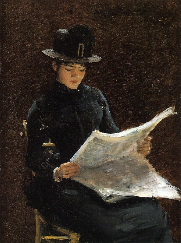 The Morning News (1886) - William Merritt Chase Tablo