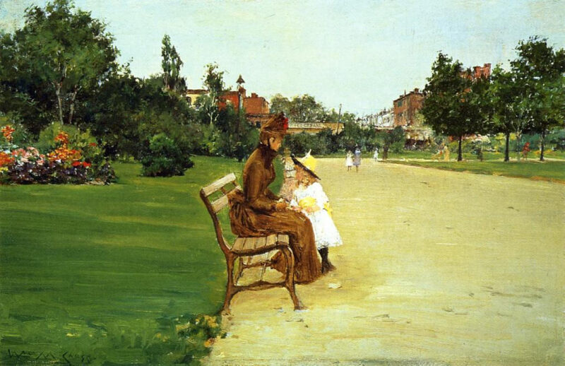 The Park (1887) - William Merritt Chase Tablo
