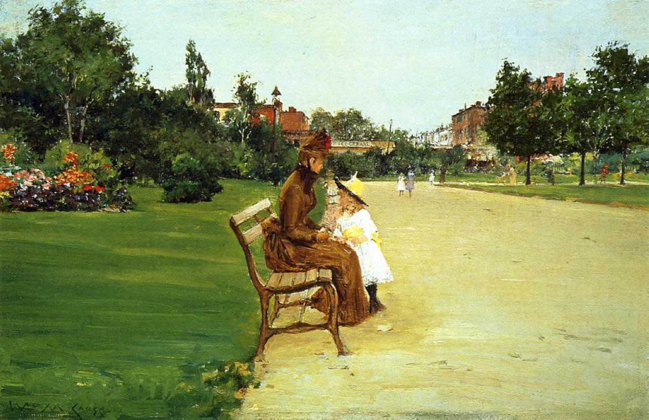 The Park (1887) - William Merritt Chase Tablo
