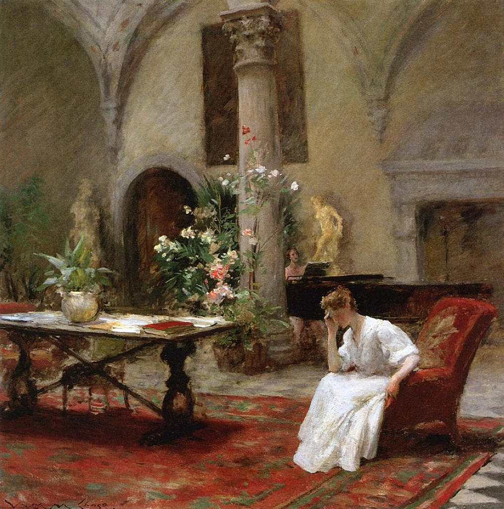 The Song (1907) - William Merritt Chase Tablo