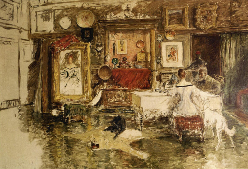 The Tenth Street Studio (1880) - William Merritt Chase Tablo