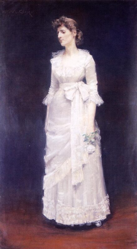 The White Rose, aka Miss Jessup (1886) - William Merritt Chase Tablo