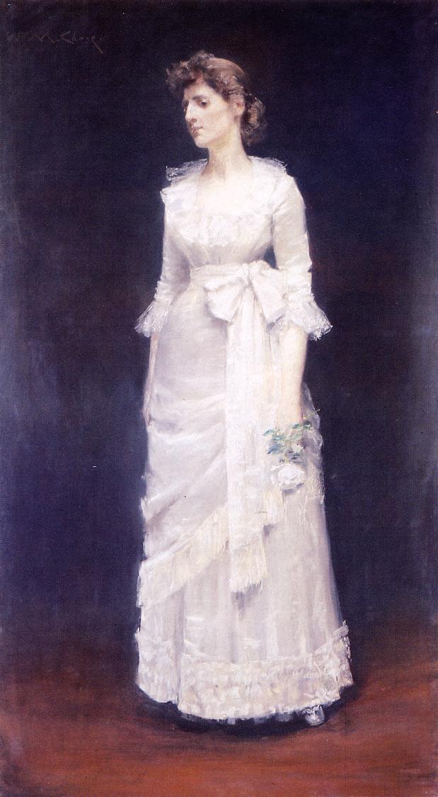 The White Rose, aka Miss Jessup (1886) - William Merritt Chase Tablo