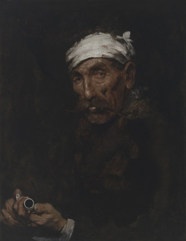 The Wounded Poacher (The Veteran) (1878) - William Merritt Chase Tablo