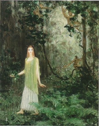 Vine Wood (1913) - Agnes Lawrence Pelton Tablo