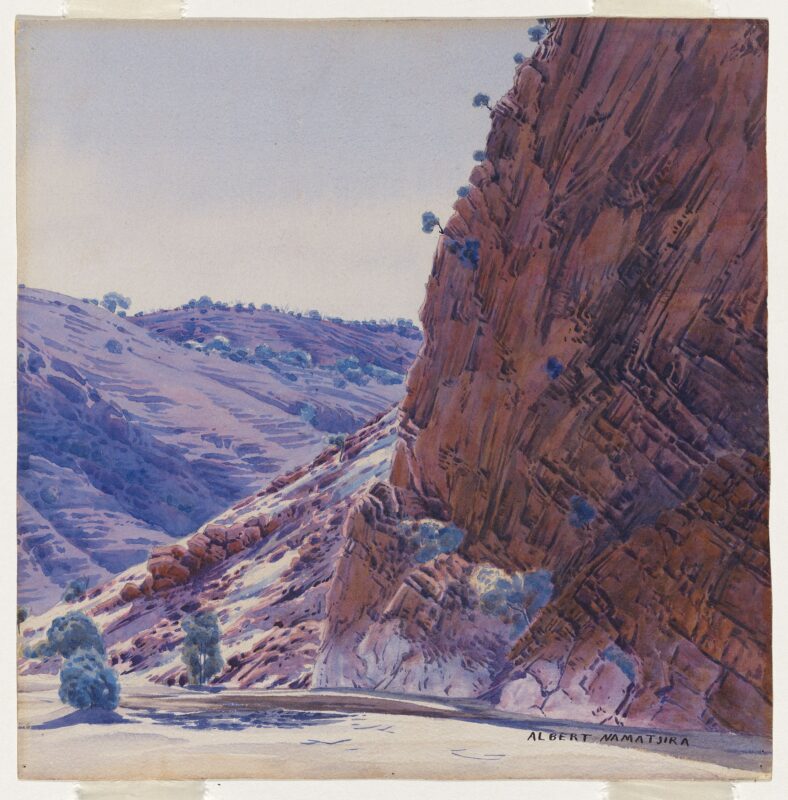 Loves Creek, MacDonnell Ranges (1948) - Albert Namatjira Tablo