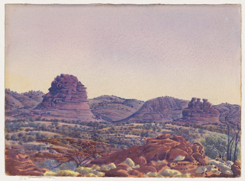 Monoliths, Palm Paddocks (1948) - Albert Namatjira Tablo