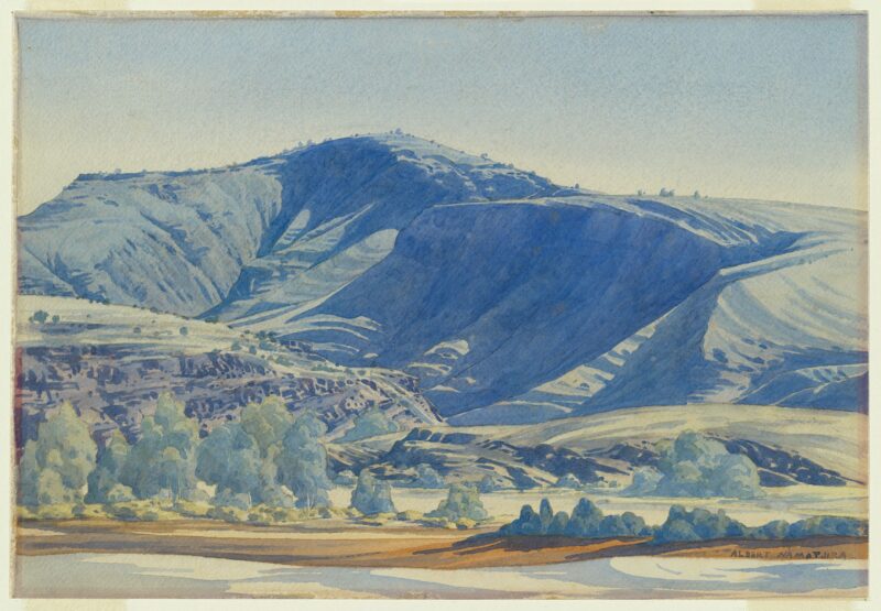 Mt Hermannsburg, Finke River (1948) - Albert Namatjira Tablo