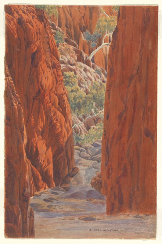 Standley Chasm (1945) - Albert Namatjira Tablo