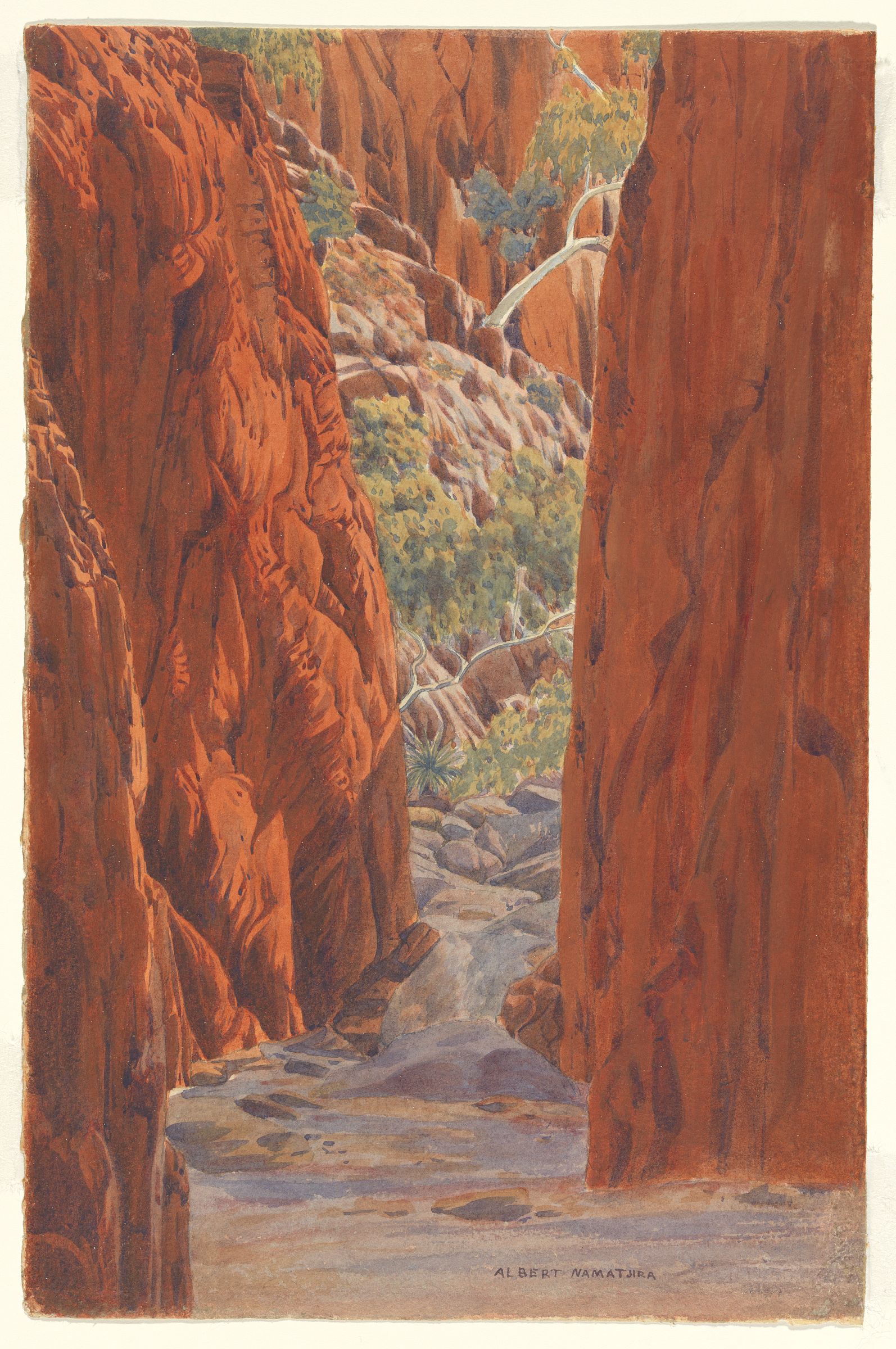 Standley Chasm (1945) - Albert Namatjira Tablo