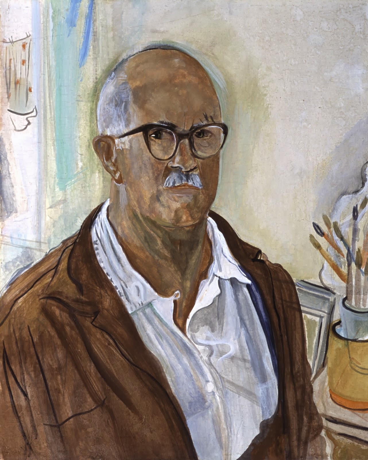Auto Retrato (1952) - Alberto da Veiga Guignard Tablo