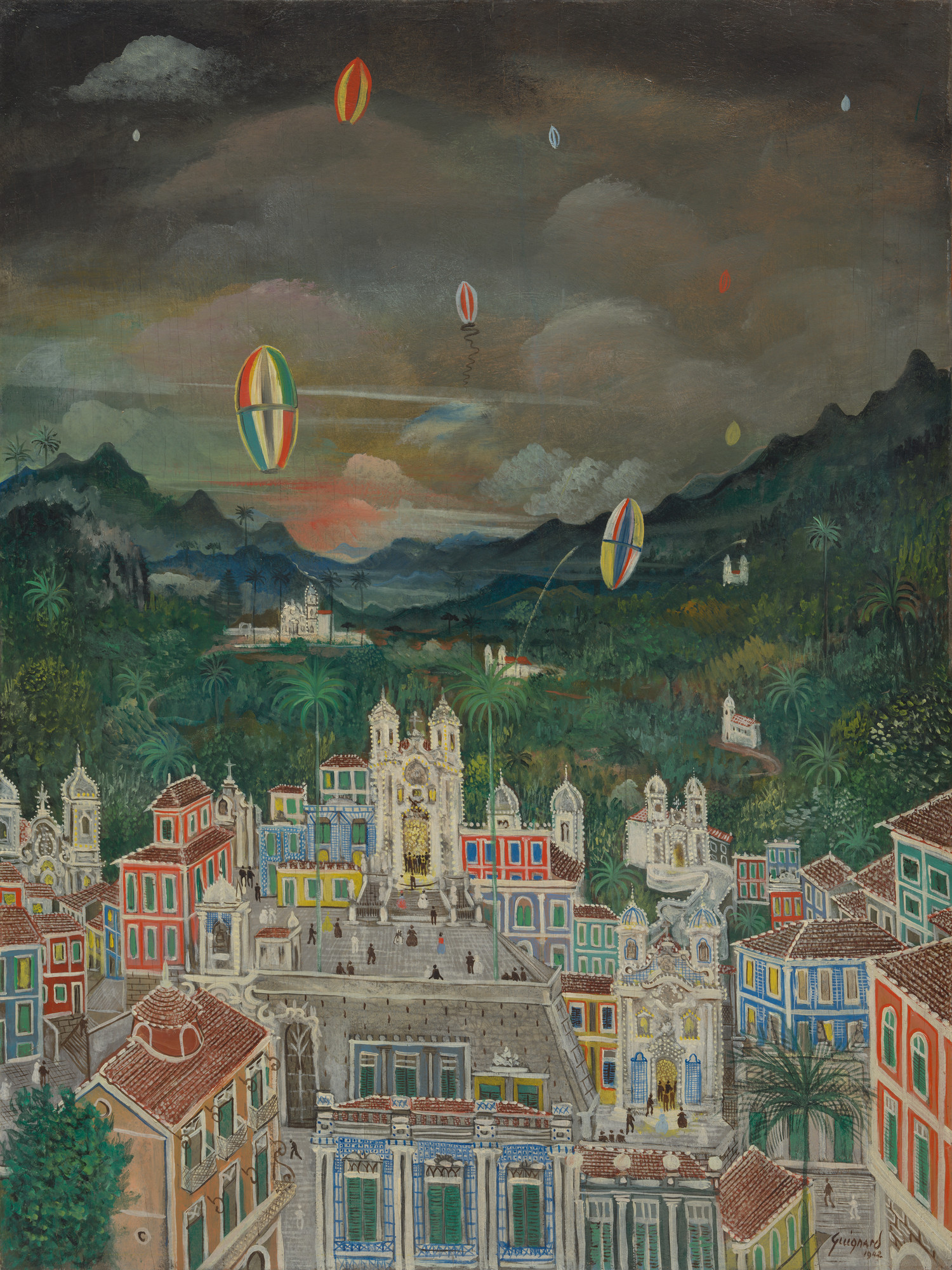 Ouro Preto. St. John's Eve (1942) - Alberto da Veiga Guignard Tablo
