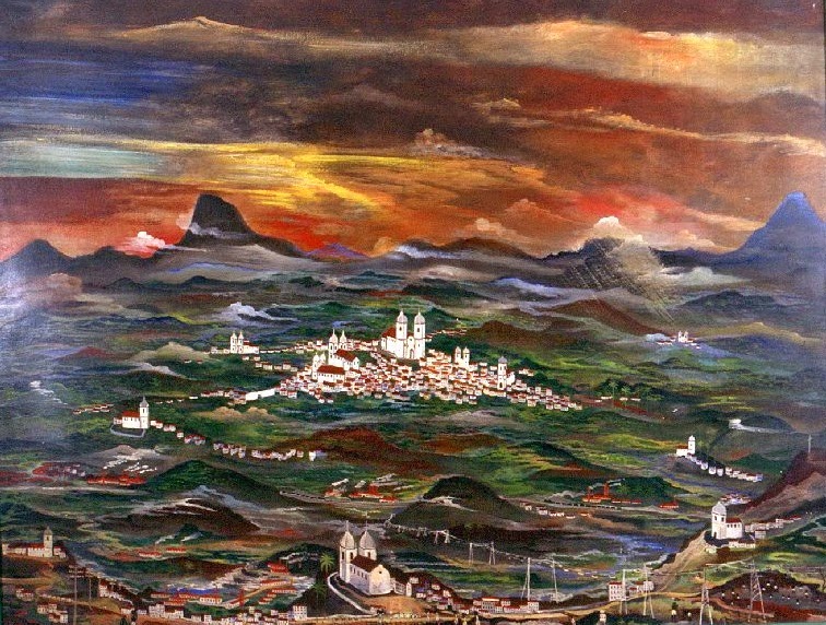 Paisagem (1947) - Alberto da Veiga Guignard Tablo