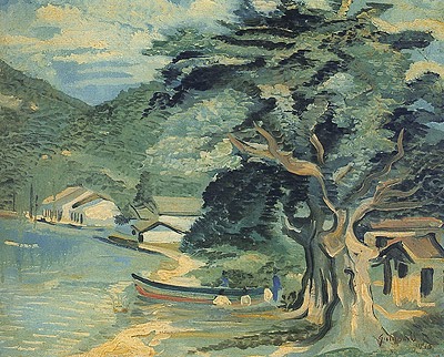 Praia De Jurujuba (1940) – Alberto da Veiga Guignard Tablo