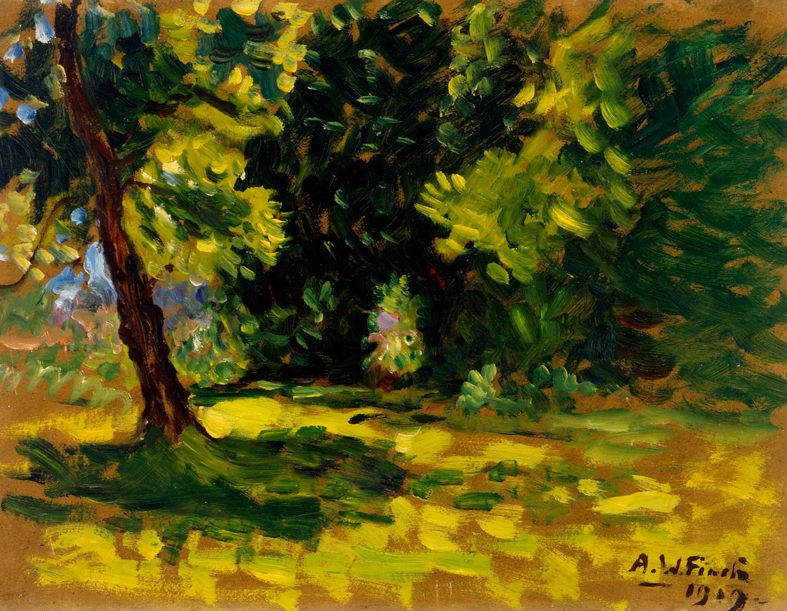 Bushes (1919) - Alfred William Finch Tablo