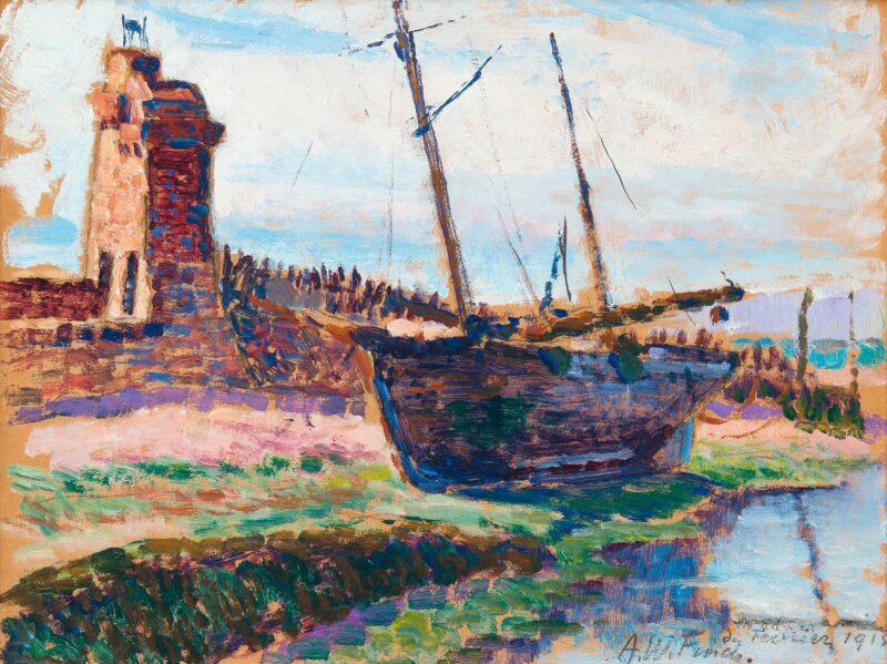 By the Shore (1915) - Alfred William Finch Tablo