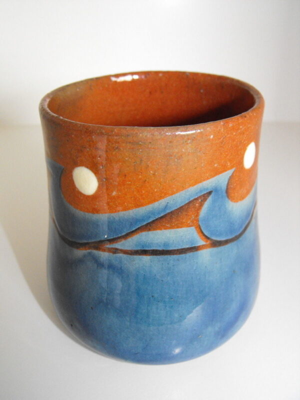 Cup with 'Wave and Moon' Decoration (1900) - Alfred William Finch Tablo