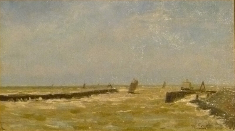 Harbor Entrance Ostend (1884) – Alfred William Finch Tablo