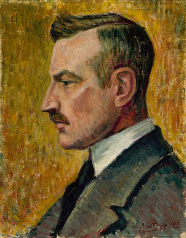 Portrait of the Artist Magnus Enckell (1915) - Alfred William Finch Tablo