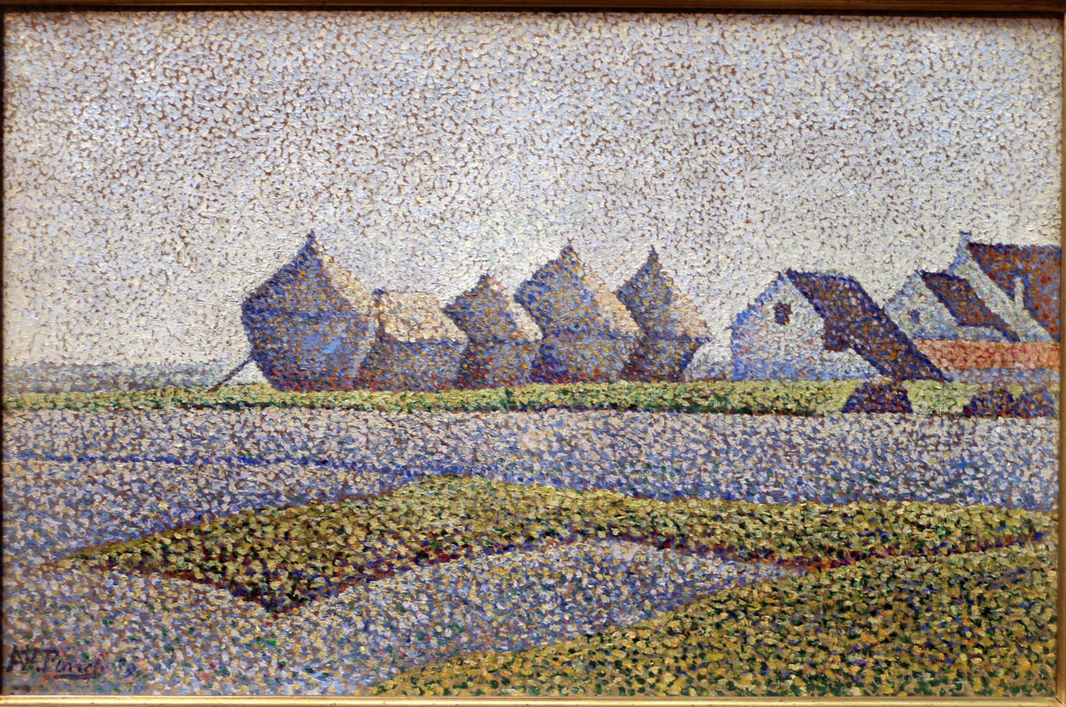 The Haystacks (1889) - Alfred William Finch Tablo