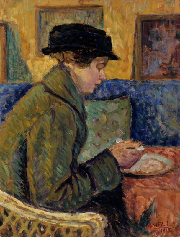 Woman in Profile (1915) – Alfred William Finch Tablo