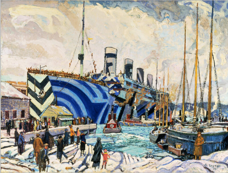 Olympic with Returned Soldiers (1919) - Arthur Lismer Tablo
