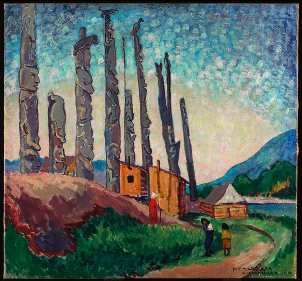 Gitwangak, Queen Charlotte Islands (1912) - Emily Carr Tablo