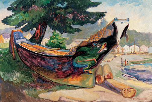 Indian War Canoe (Alert Bay) (1912) - Emily Carr Tablo