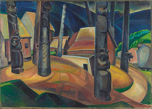 Kispiax Village (1929) - Emily Carr Tablo