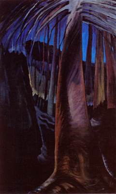 Old Trees at Dusk (1936) - Emily Carr Tablo